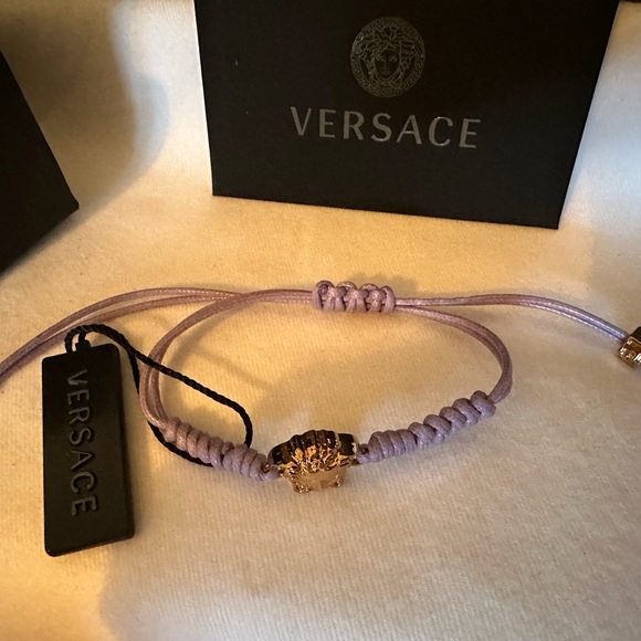 Versace Medusa head string bracelet NEW (AUTHENTIC) - Picture 6 of 11